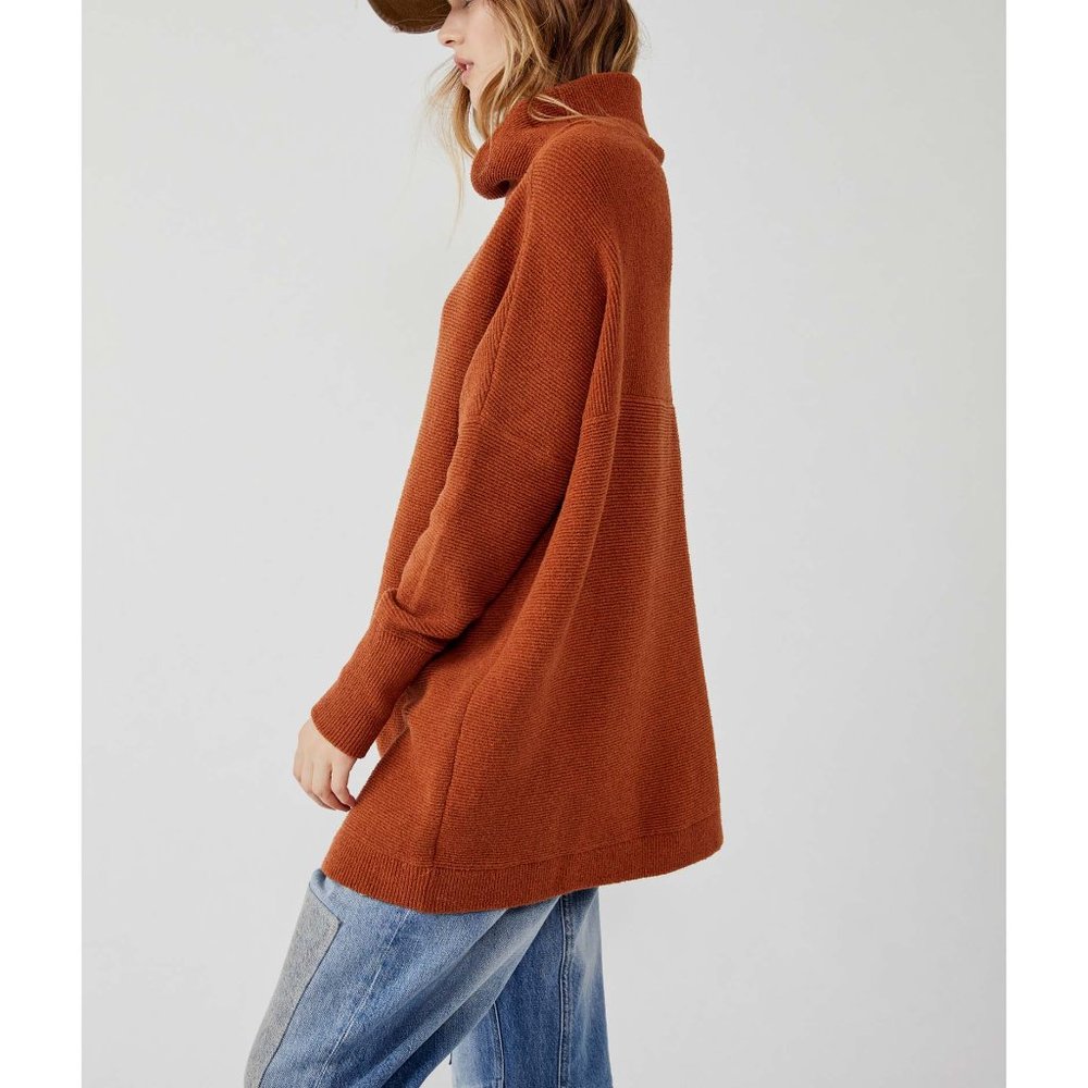 🎉LAST CHANCE🎉 NWT Free People Ottoman Slouchy Tunic / Sienna - Picture 2 of 6